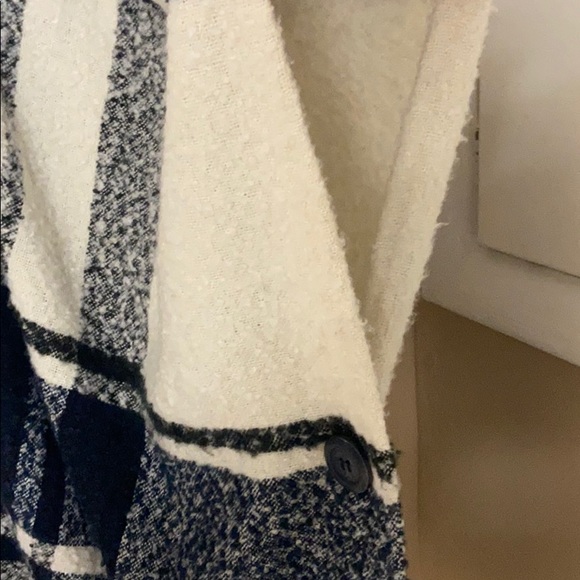Forever 21 Blue Plaid Poncho - Picture 4 of 10